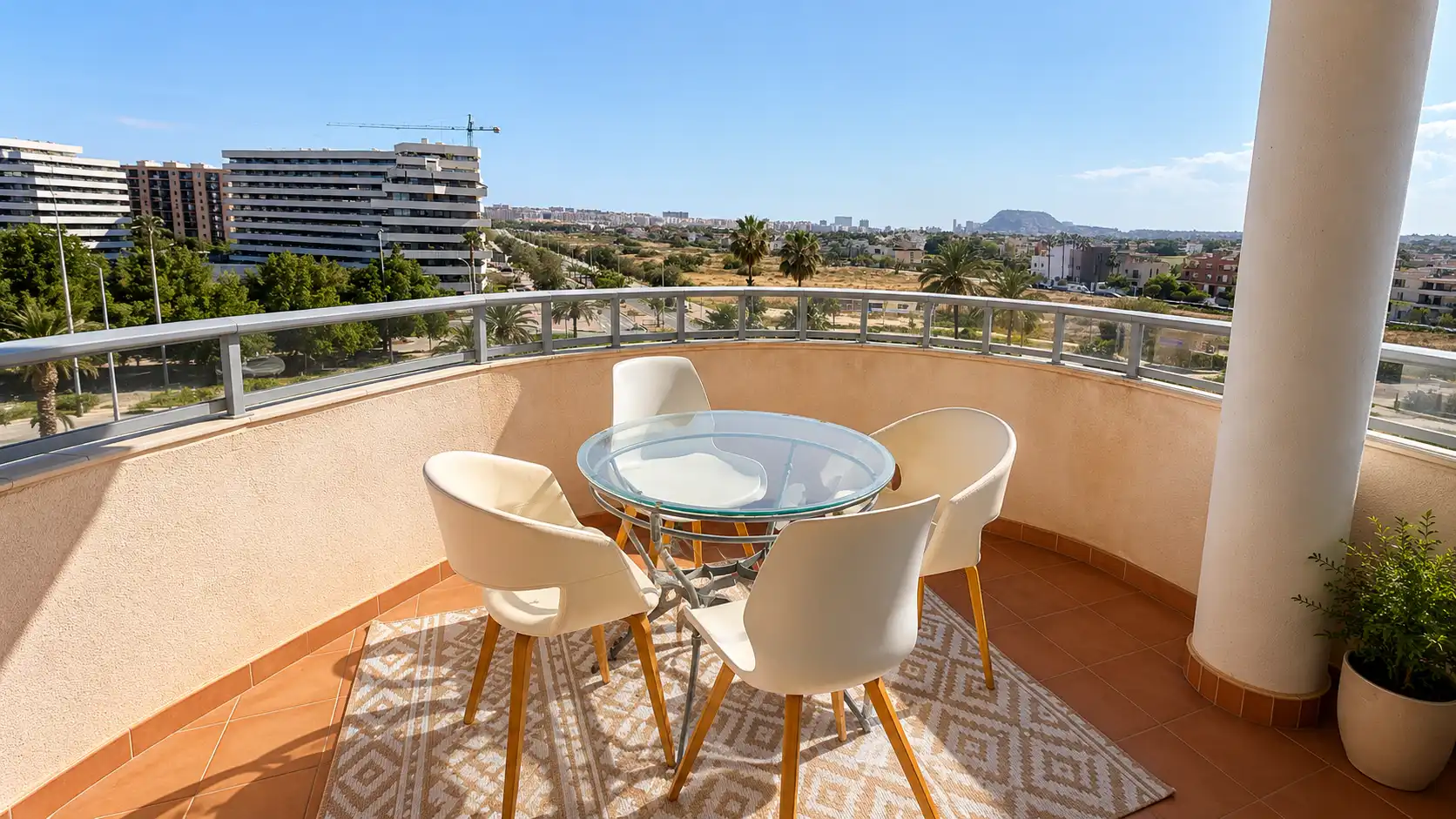 Flat for sale in Avinguda de les Nacions, 40, PAU 5 Terrace of Flat for sale in Alicante / Alacant with Air Conditioner, Heating and Private garden