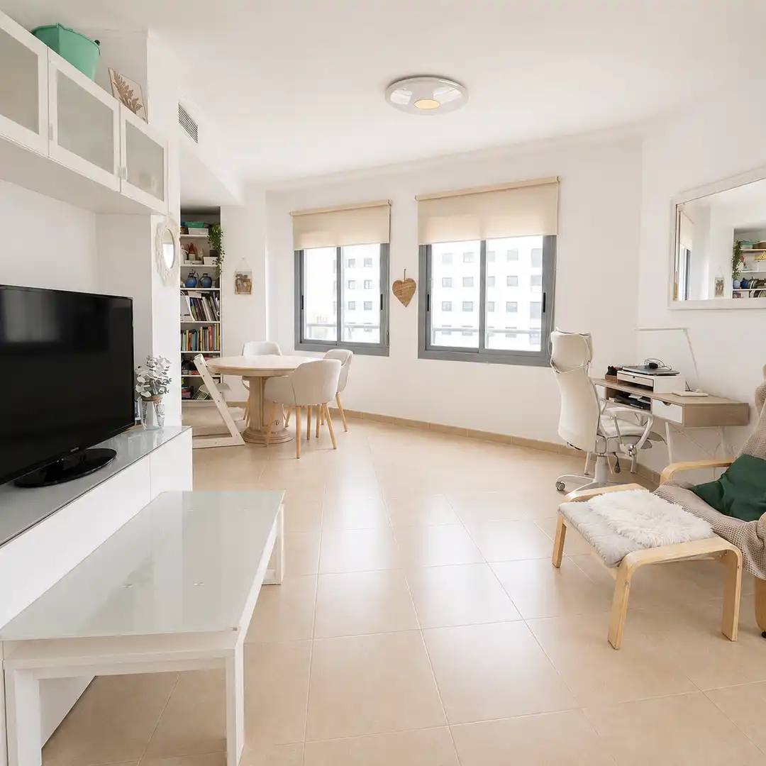 Flat for sale in Avinguda de les Nacions, 40, PAU 5 Living room of Flat for sale in Alicante / Alacant with Air Conditioner, Heating and Private garden