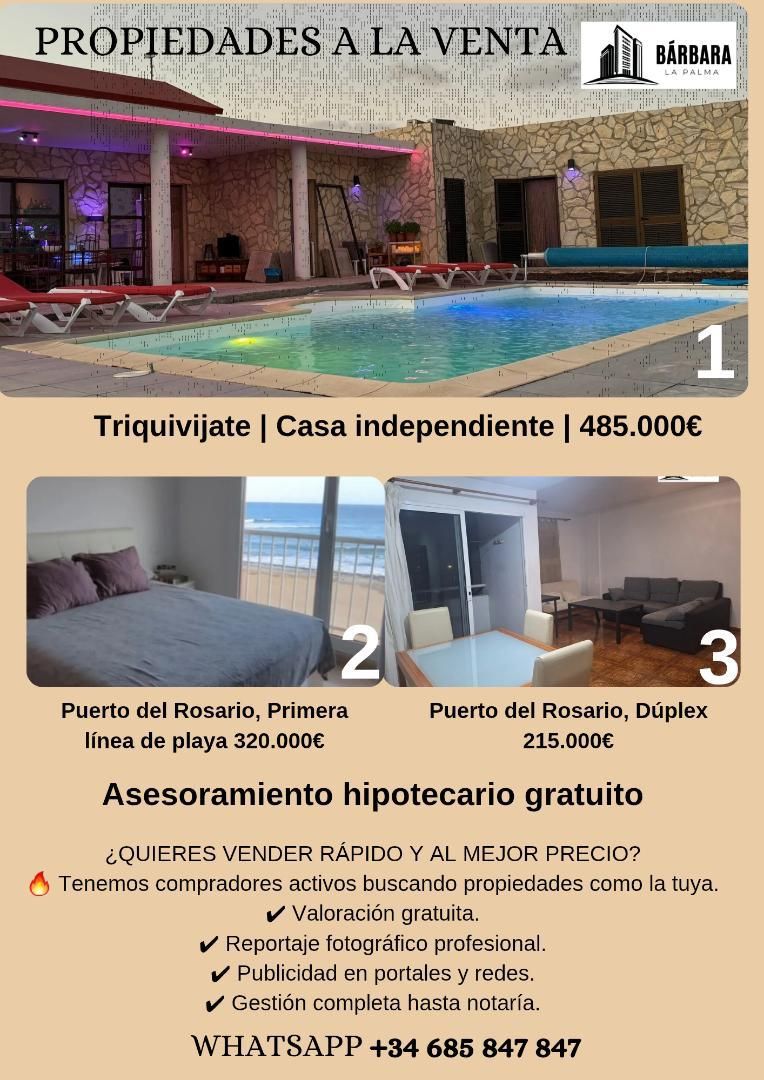 Habitación de Piso en venta en Puerto del Rosario con Aire acondicionado, Jardín privado y Terraza