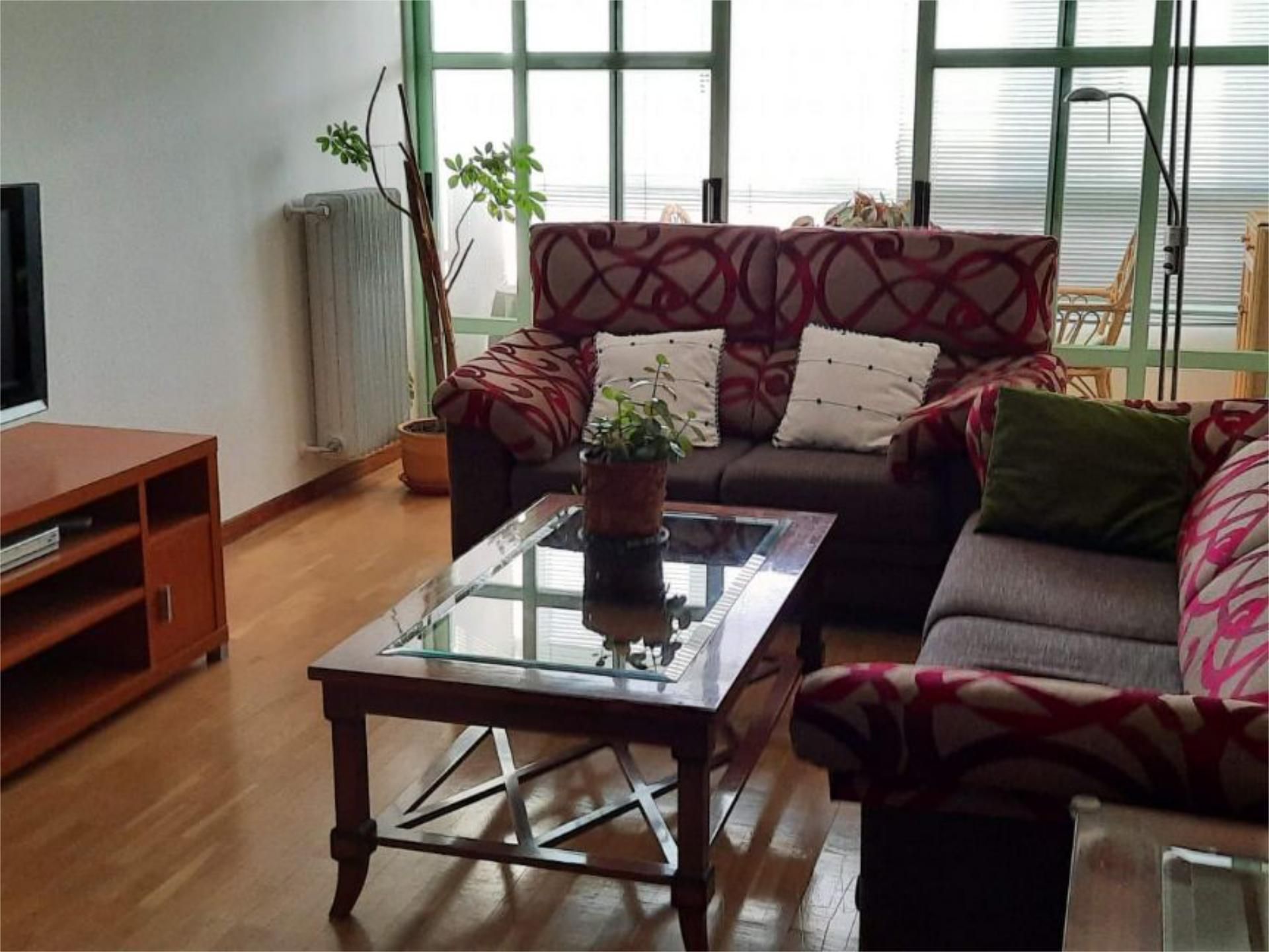 Sala d'estar de Apartament de lloguer en León Capital  amb Calefacció, Parquet i Moblat