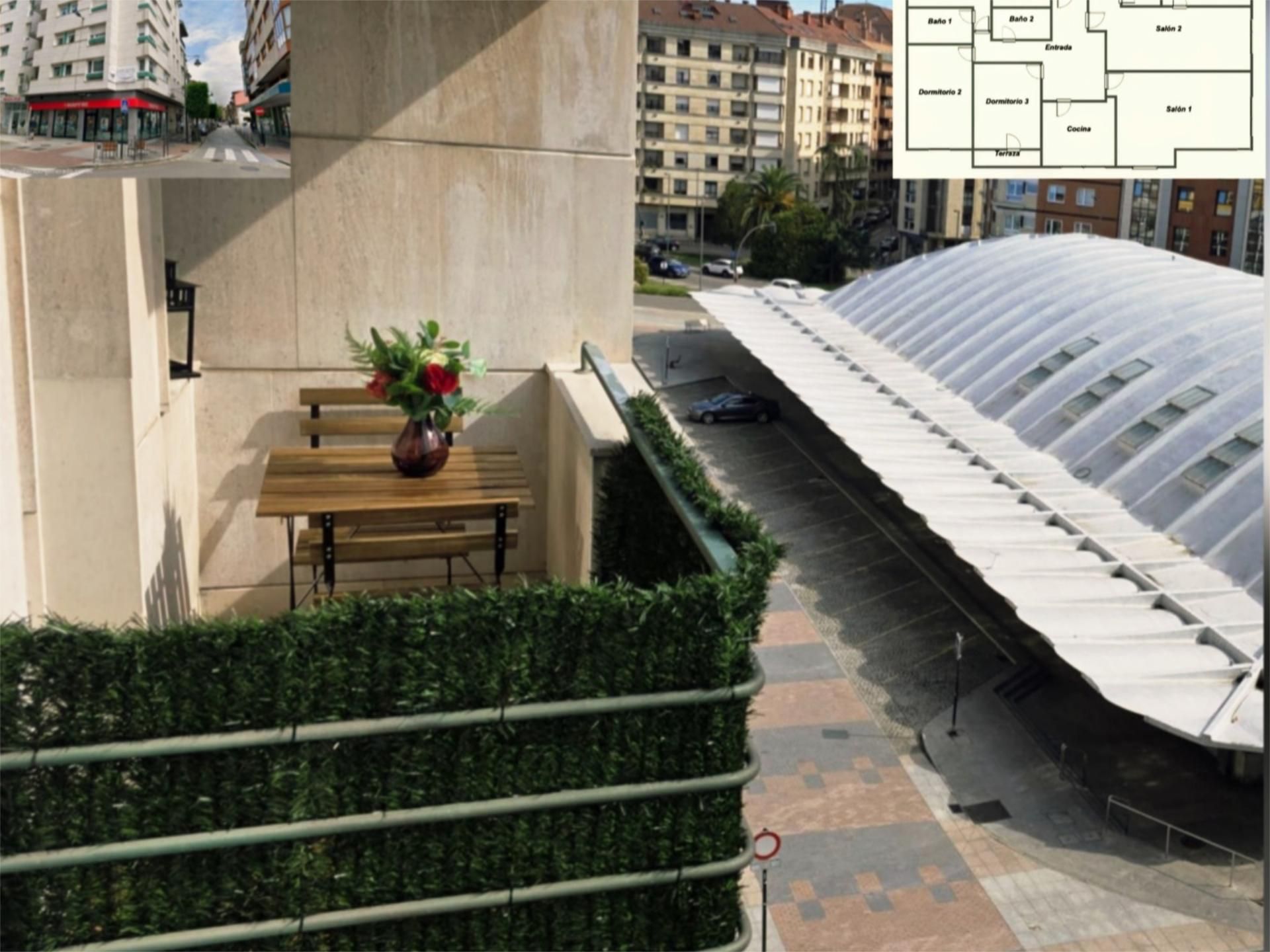 Flat for sale in Calle Marquesa de Canillejas, 16, La Pola Siero Terrace of Flat for sale in Siero with Terrace