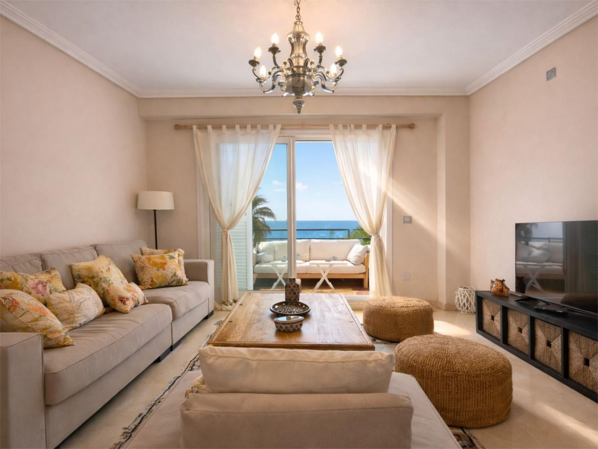 Living room of Flat for sale in Manilva  with Terrace and Swimming Pool