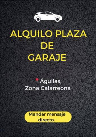 Garaje en Alquiler en Calarreona