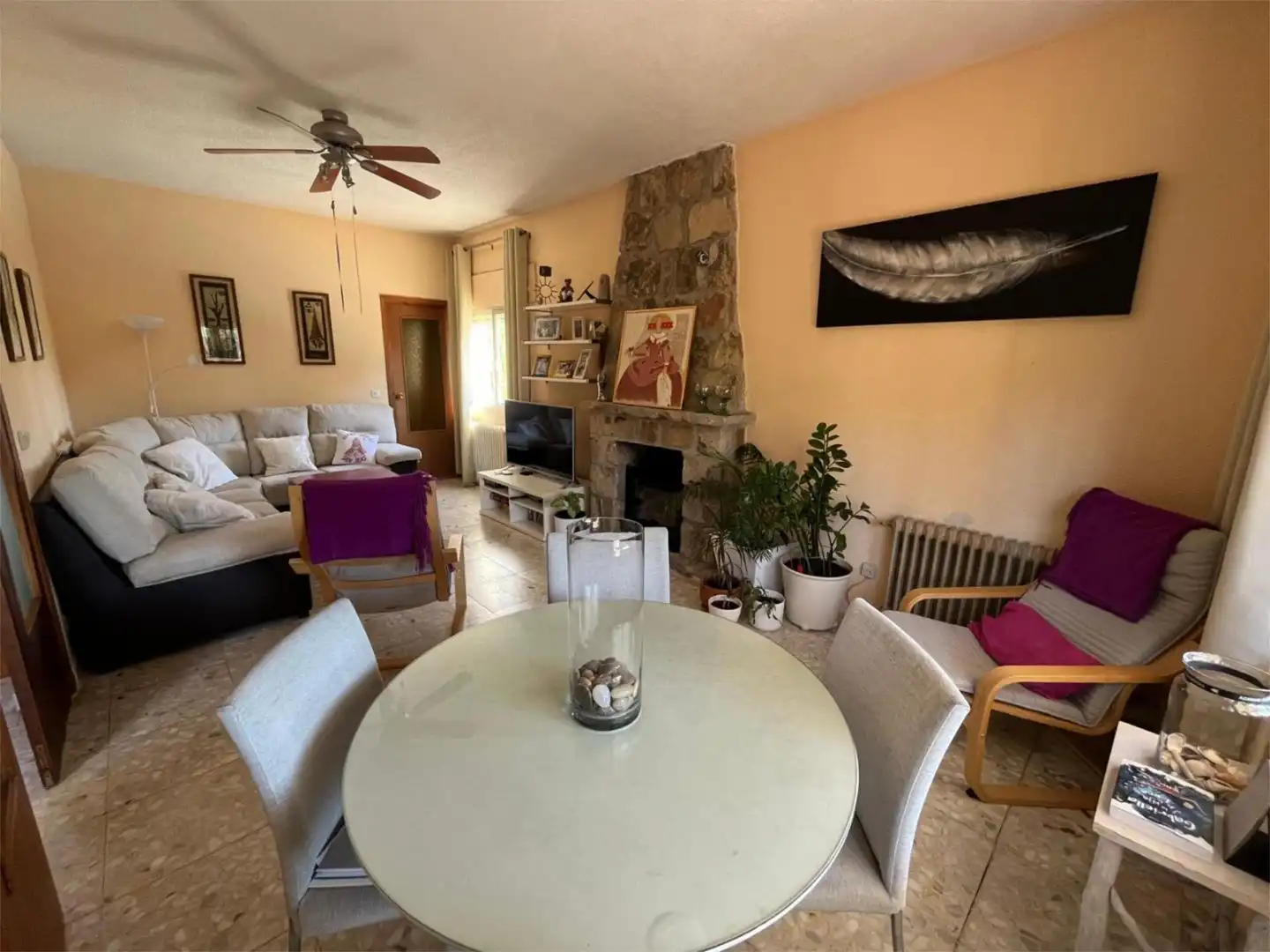 Sala de estar de Casa o chalet en venta en Pelayos de la Presa con Terraza y Piscina
