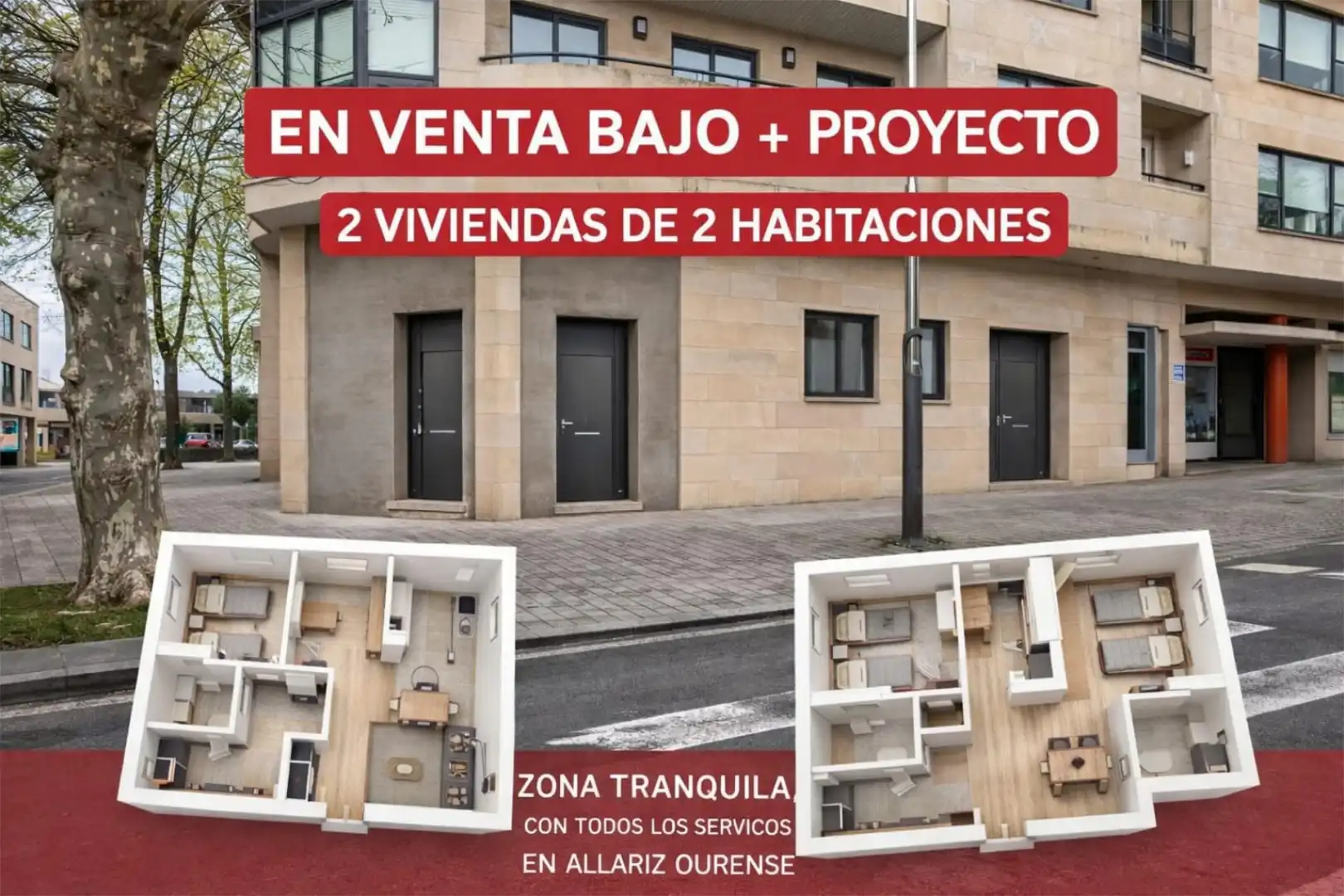 Vista exterior de Planta baixa en venda en Allariz