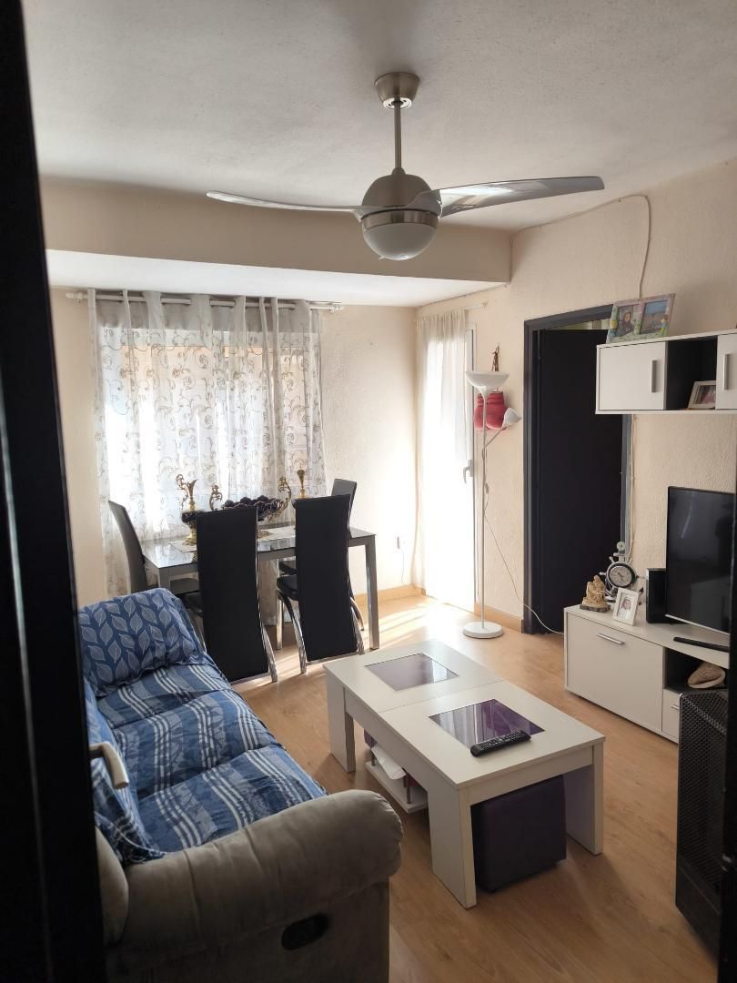 Living room of Flat for sale in Alicante / Alacant  with Air Conditioner, Parquet flooring and Terrace