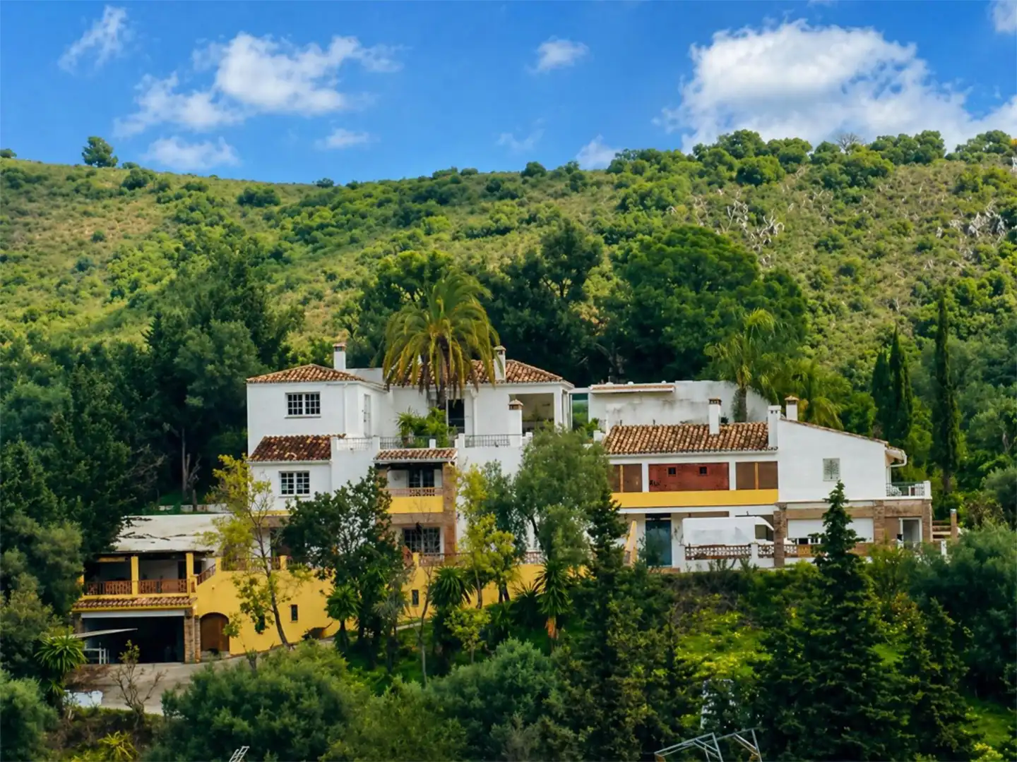 Vista exterior de Finca rústica en venda en Benahavís amb Aire condicionat, Calefacció i Jardí privat