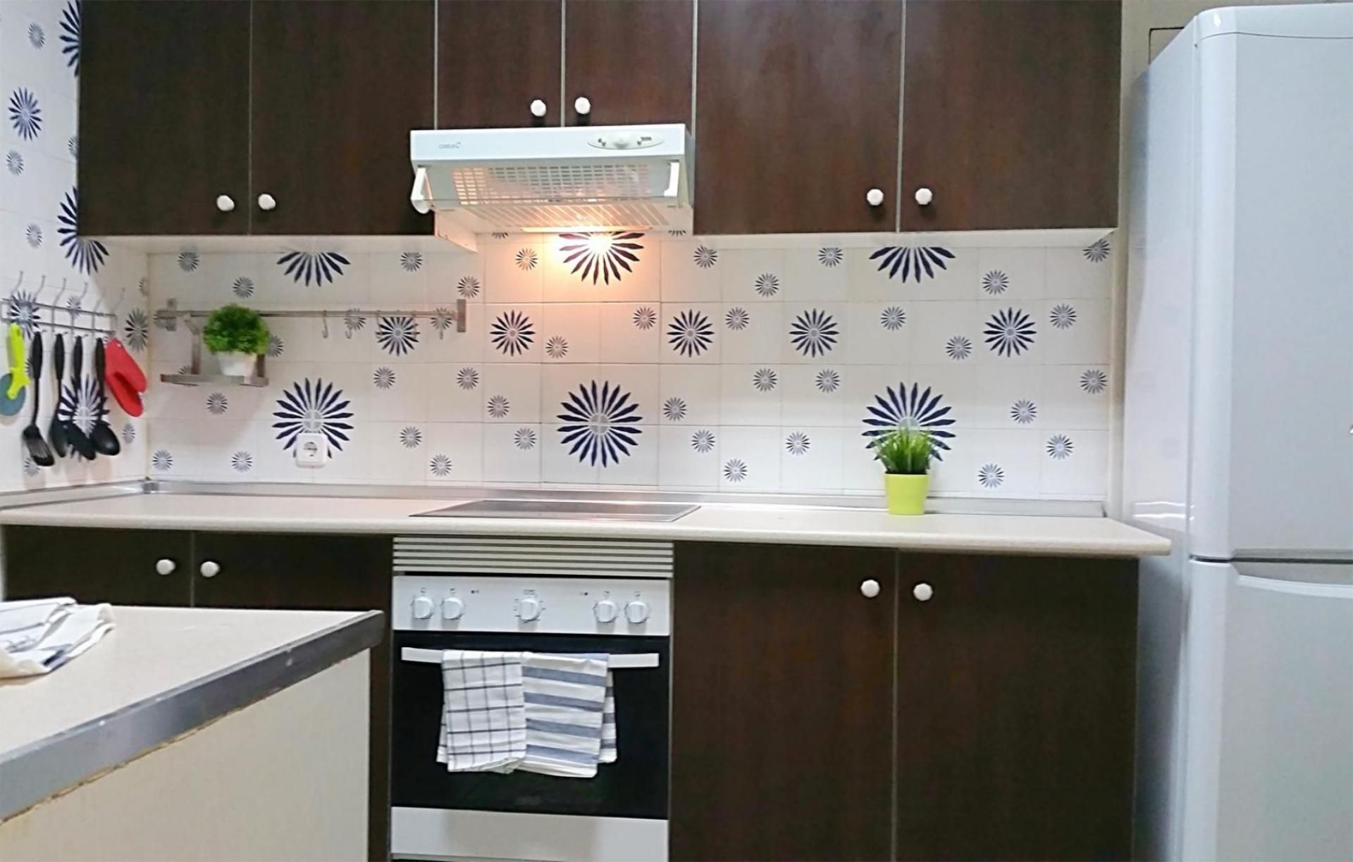 Kitchen of Attic for share in  Madrid Capital  with Heating, Terrace and Furnished