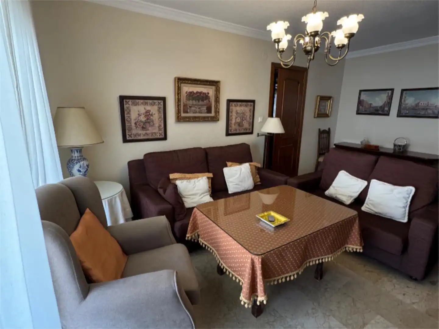 Living room of Flat for sale in  Granada Capital  with Air Conditioner and Terrace