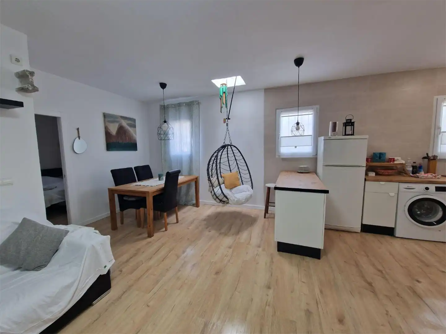 Sala de estar de Casa adosada de alquiler en Alboloduy con Calefacción, Parquet y Terraza