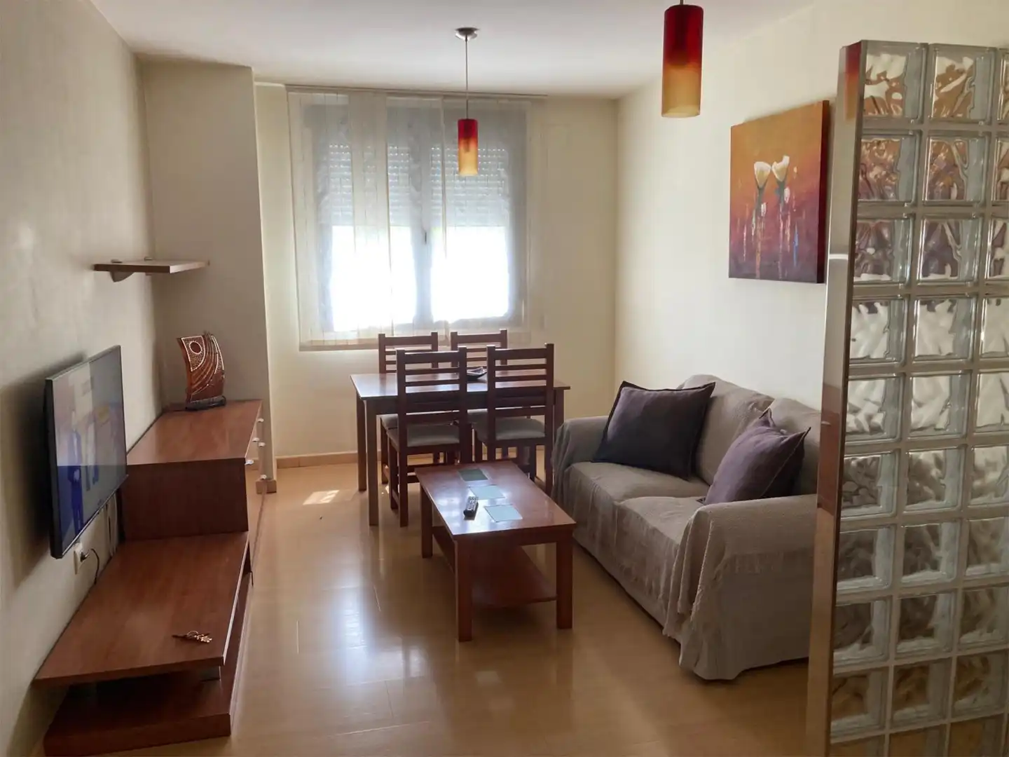Piso de alquiler en Calle Orense, 33, Montijo Sala de estar de Piso de alquiler en Montijo con Aire acondicionado, Calefacción y Parquet