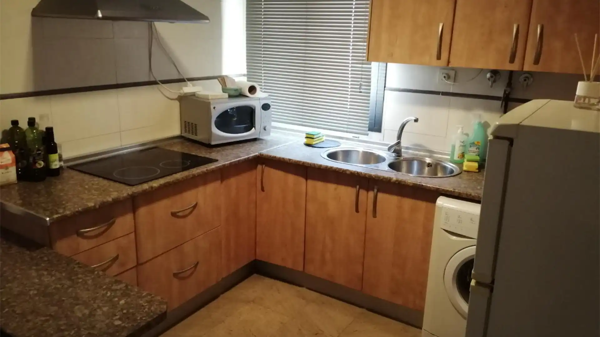 Cocina de Piso de alquiler en Málaga Capital con Aire acondicionado, Calefacción y Amueblado