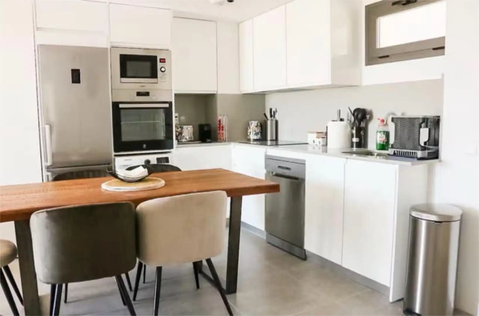 Apartments for sale in Cortijo Bazán - Los Casinis - Los Cipreses Kitchen of Apartments for sale in Málaga with Heating, Private garden and Terrace
