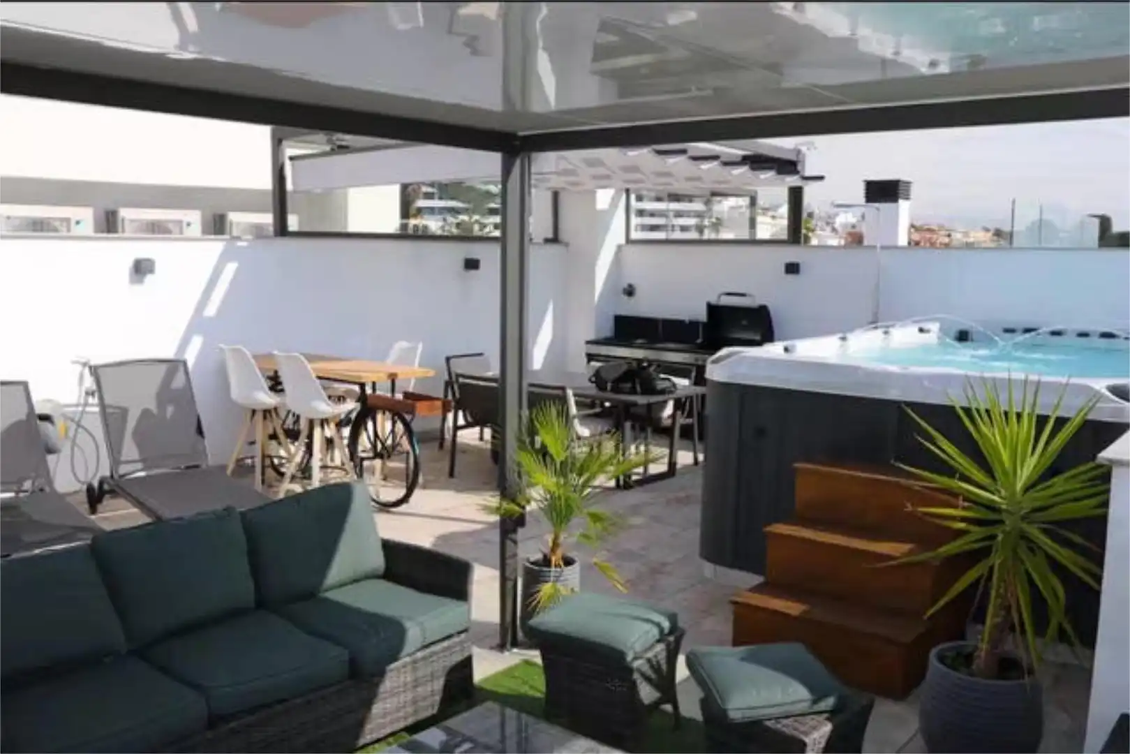Apartments for sale in Cortijo Bazán - Los Casinis - Los Cipreses Terrace of Apartments for sale in Málaga with Heating, Private garden and Terrace