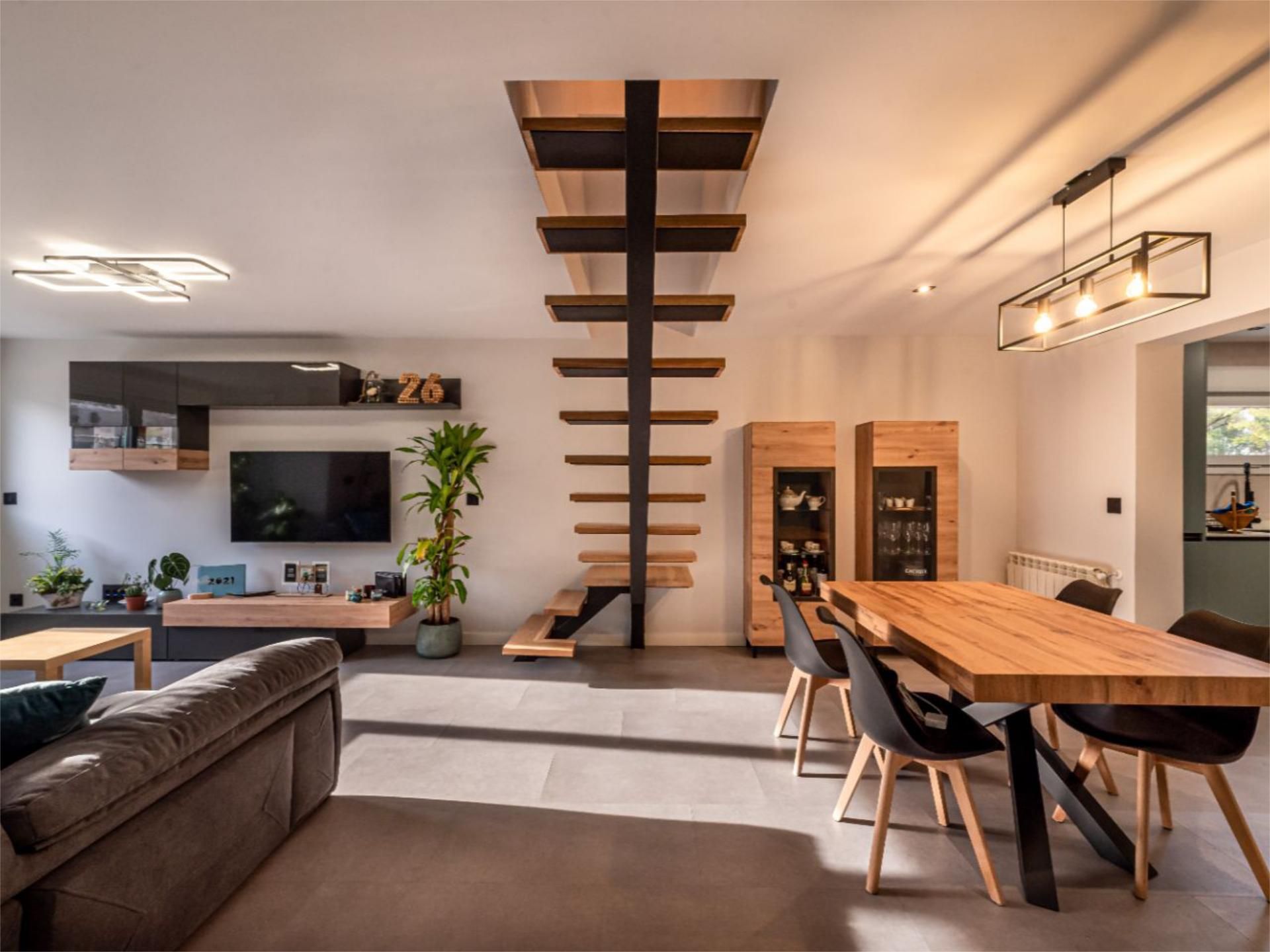 Sala de estar de Casa adosada en venta en Getafe con Aire acondicionado, Calefacción y Terraza