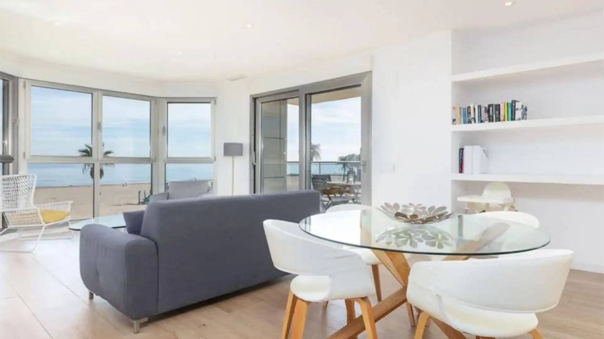 Sala de estar de Piso de alquiler en Alboraya con Aire acondicionado, Calefacción y Terraza