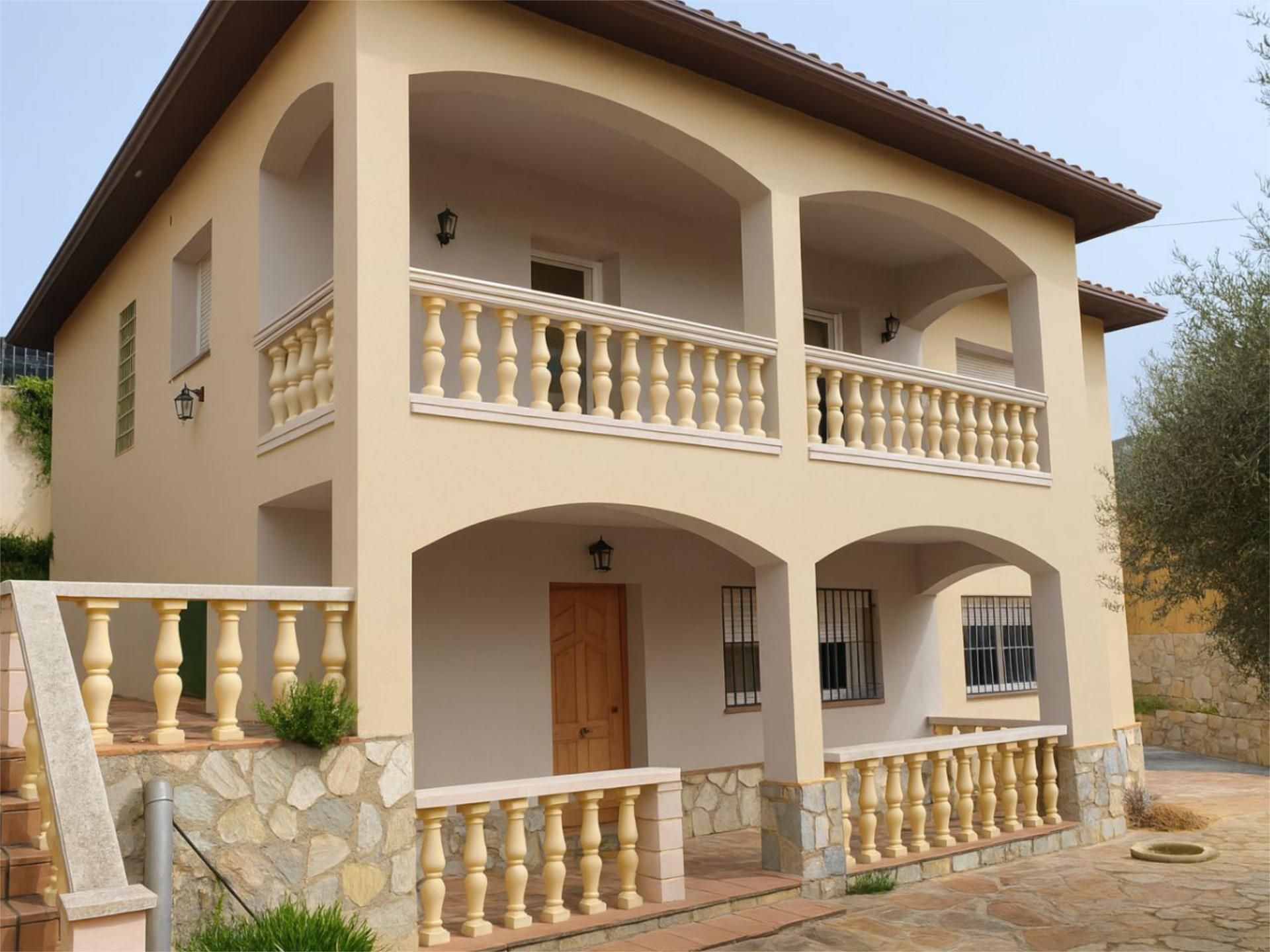 Casa o xalet en venda a Carrer Verge de Montserrat, 1, Fogars de la Selva Vista exterior de Casa o xalet en venda en Fogars de la Selva amb Aire condicionat, Terrassa i Piscina