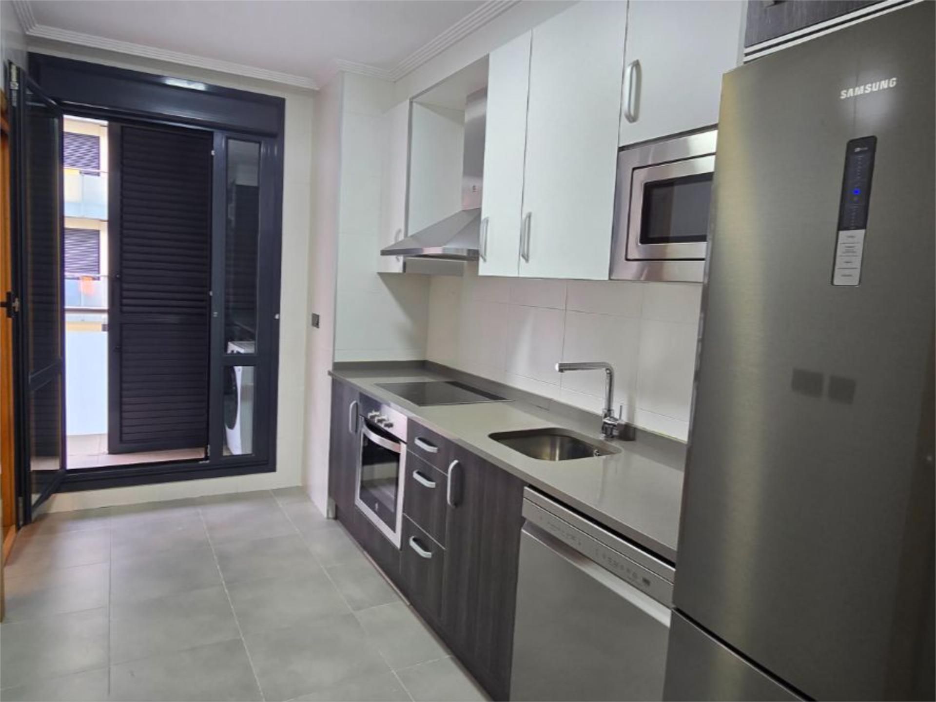 Kitchen of Flat for rent in Oviedo   with Heating, Parquet flooring and Terrace
