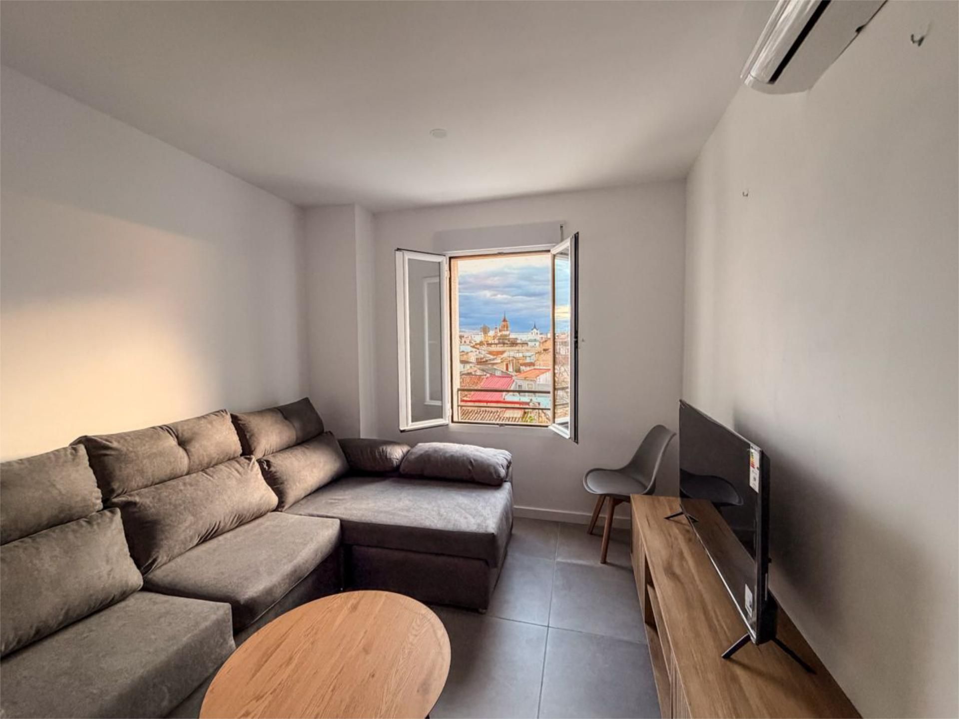 Sala de estar de Piso de alquiler en Badajoz Capital con Aire acondicionado y Amueblado