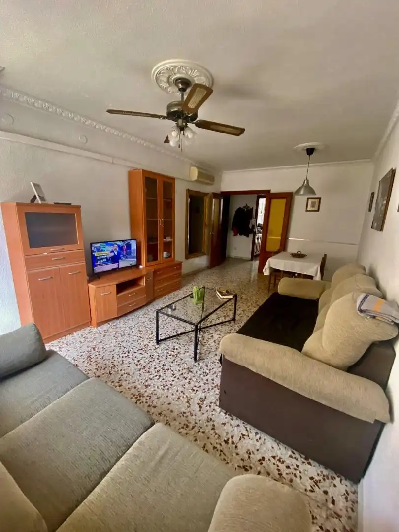 Living room of Flat for rent in  Almería Capital  with Air Conditioner, Heating and Terrace