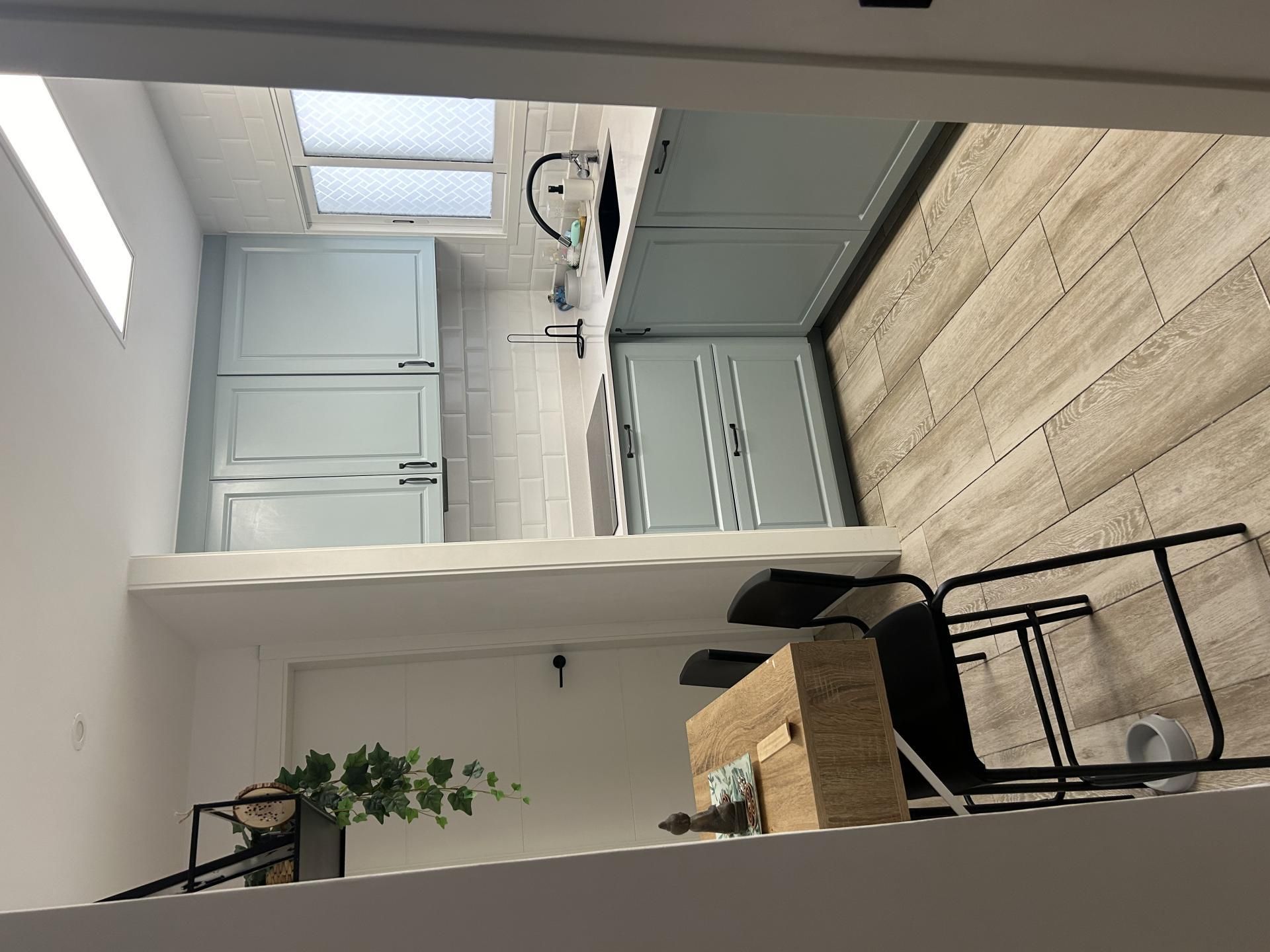 Kitchen of Flat for sale in Badalona  with Air Conditioner and Balcony