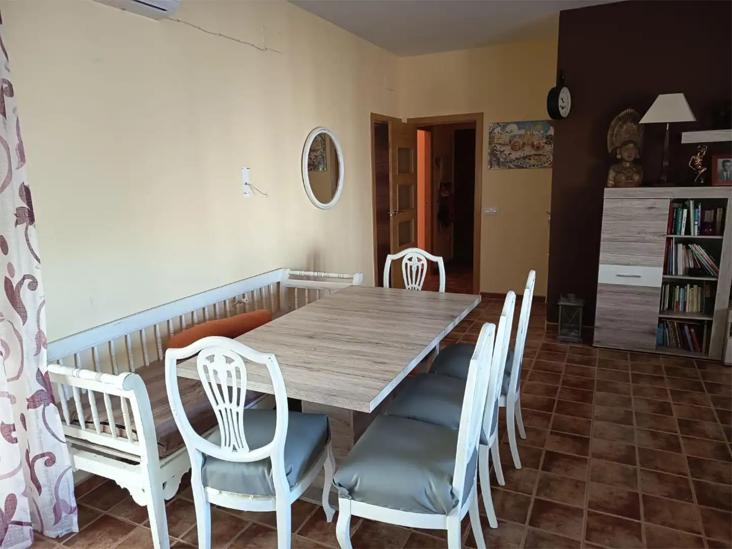 Dining room of Flat for rent in Viso del Marqués  with Air Conditioner, Heating and Private garden
