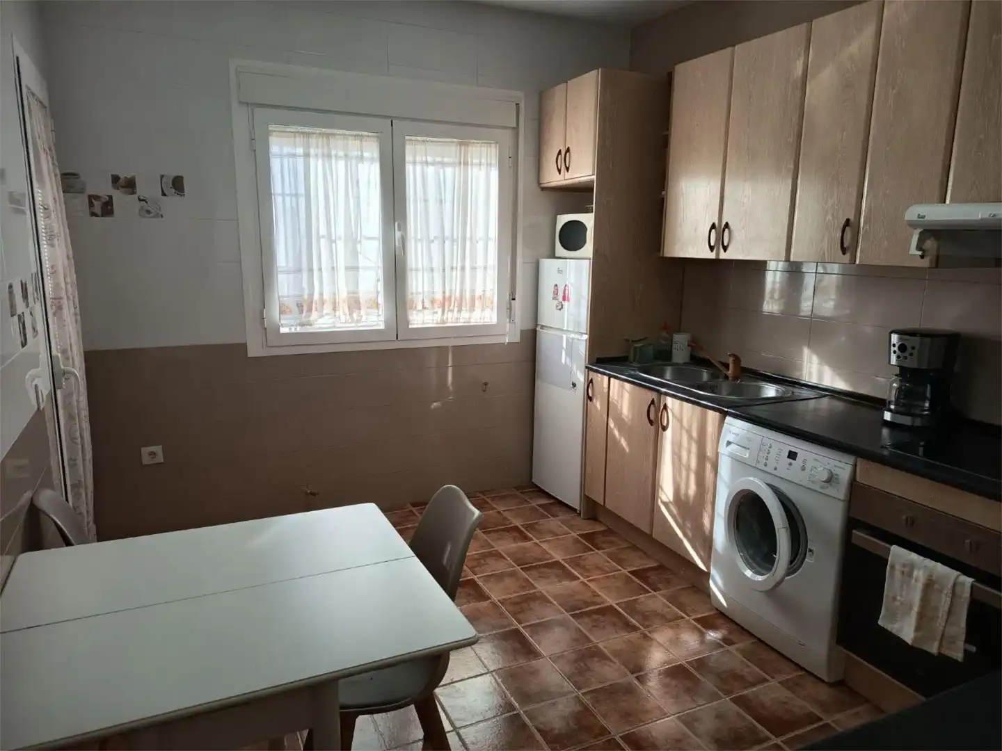Kitchen of Flat for rent in Viso del Marqués  with Air Conditioner, Heating and Private garden