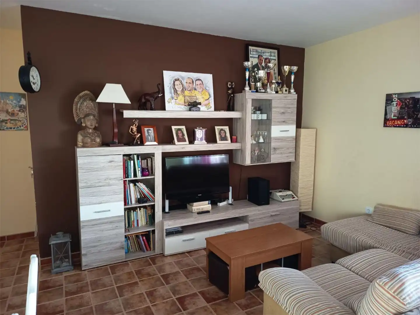 Living room of Flat for rent in Viso del Marqués  with Air Conditioner, Heating and Private garden