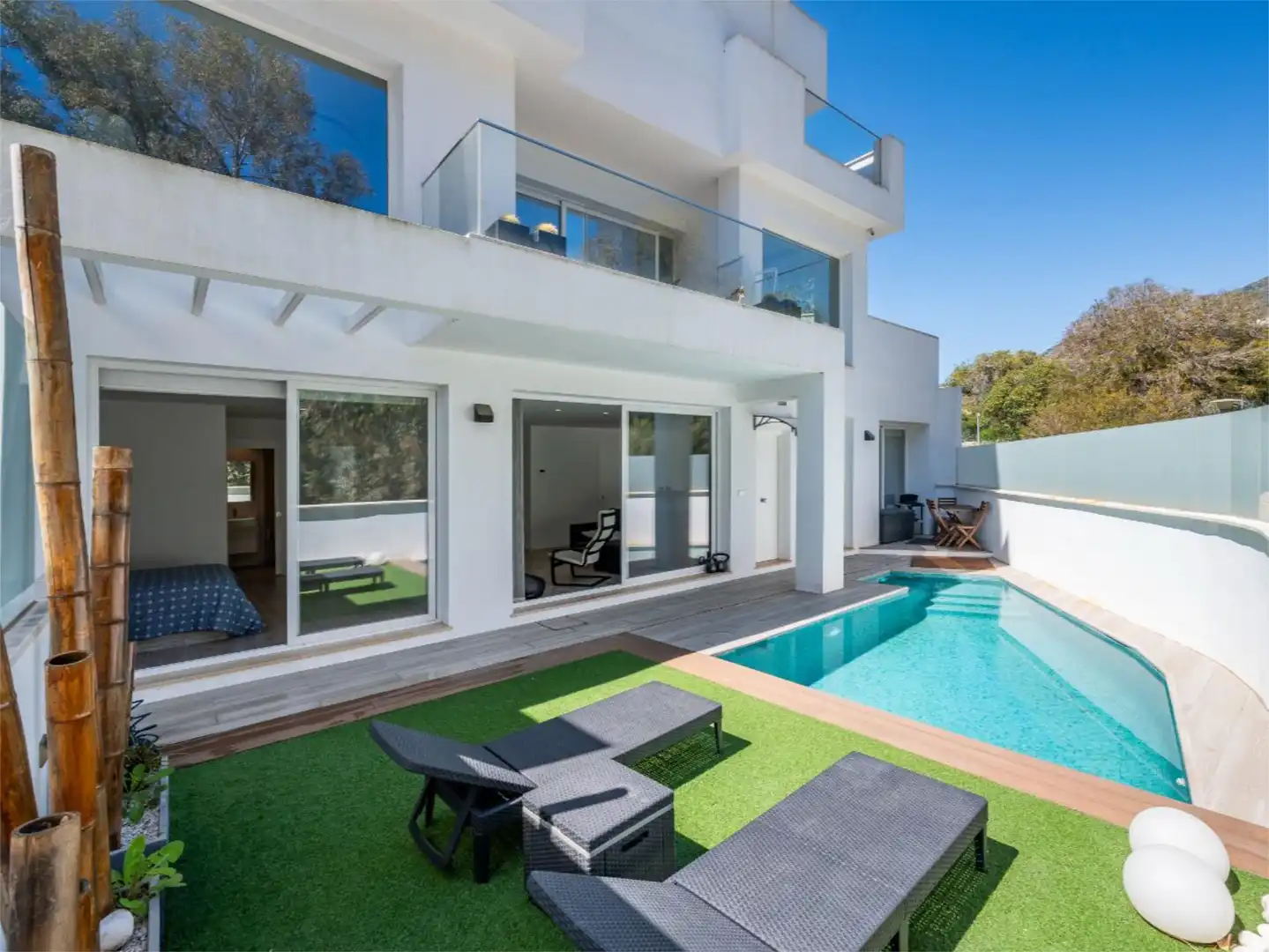 Piscina de Casa o chalet en venta en Benalmádena con Aire acondicionado, Terraza y Piscina