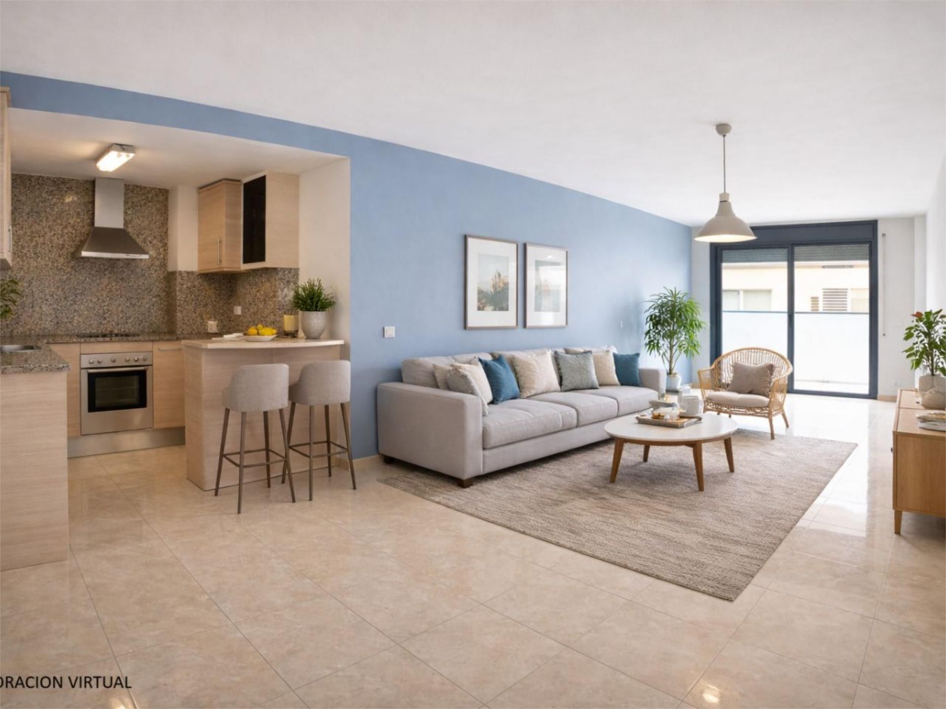 Living room of Flat for sale in Girona Capital  with Balcony