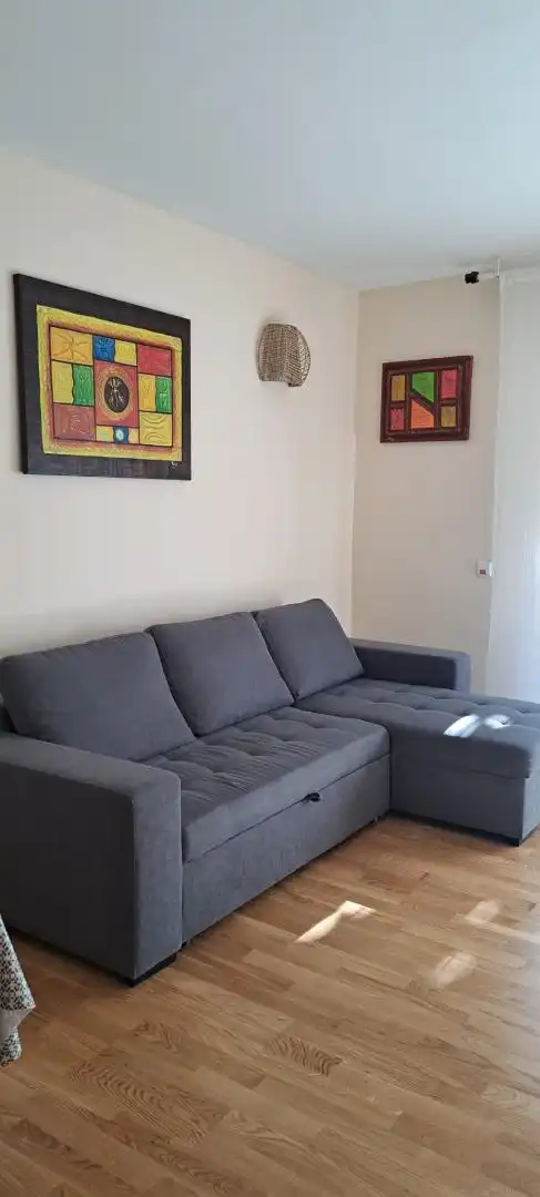 Piso en venta en Calle de Navacerrada, 2, Cerceda Sala de estar de Piso en venta en El Boalo - Cerceda – Mataelpino con Calefacción, Jardín privado y Parquet