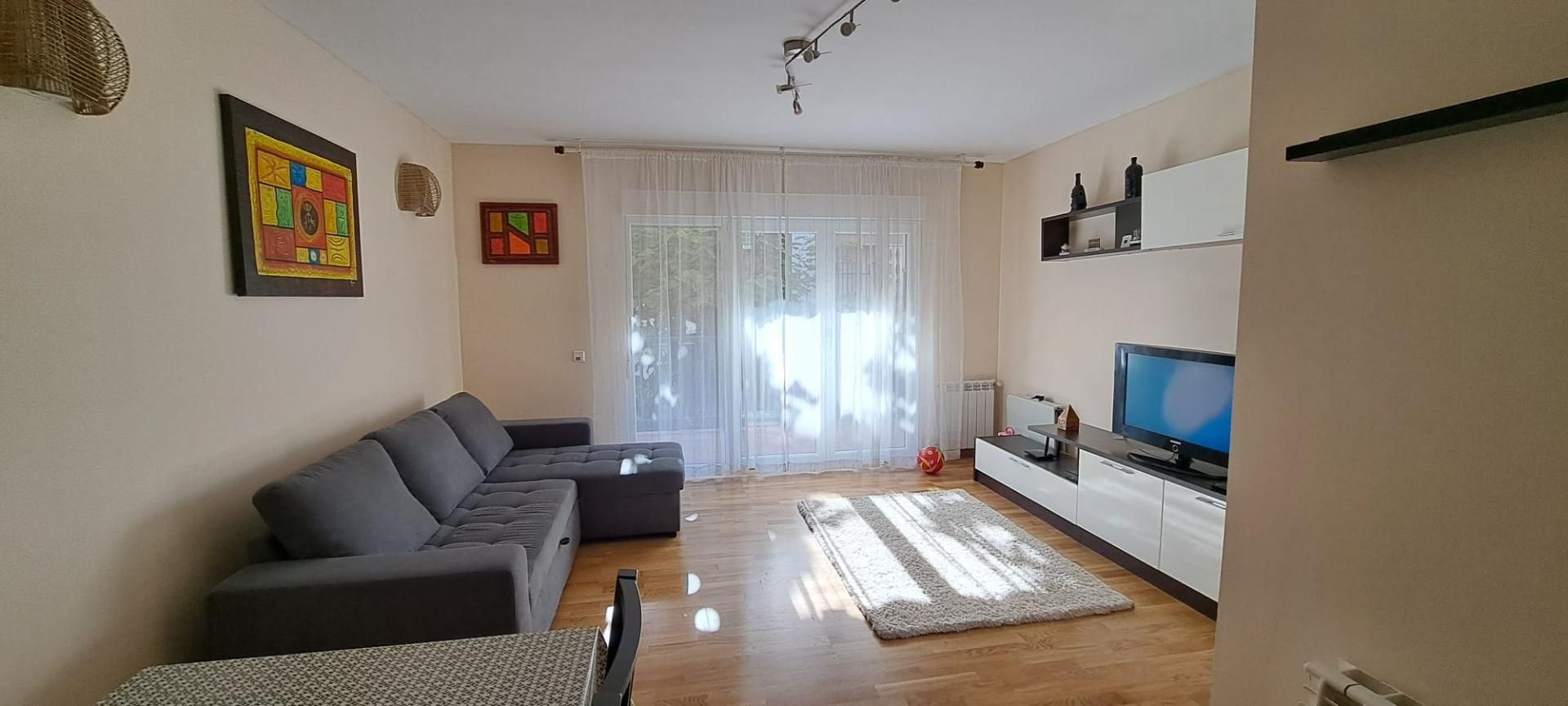 Living room of Flat for sale in El Boalo - Cerceda – Mataelpino  with Heating, Private garden and Parquet flooring