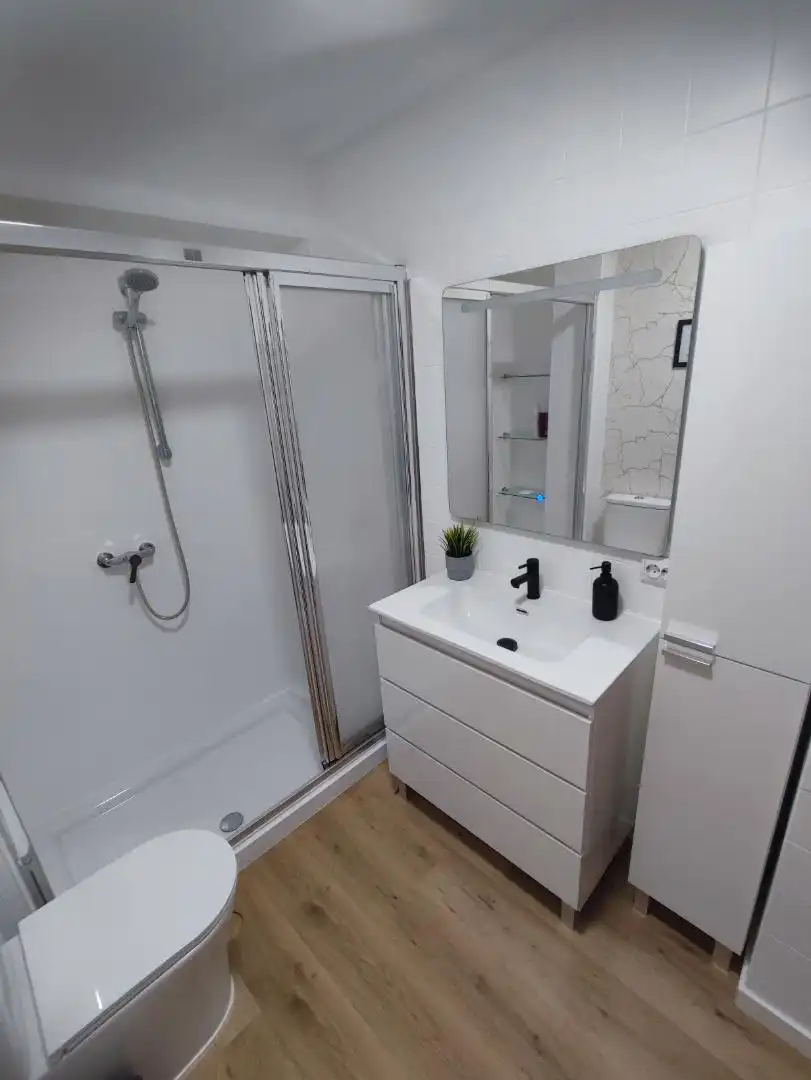 Room in Calle de Guipuzcoa, 6, Delicias Bathroom of Flat for share in Valladolid with Heating, Parquet flooring and Terrace