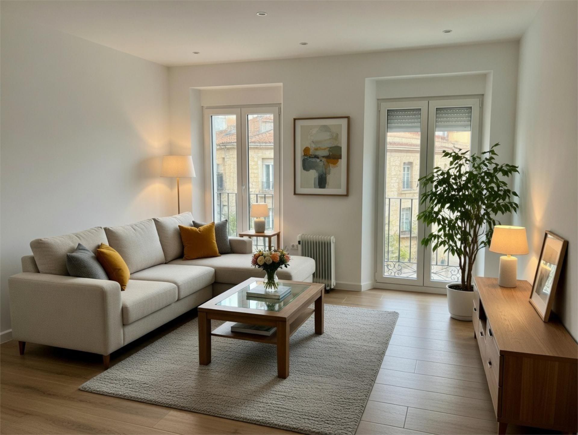 Living room of Flat for sale in Guadalajara Capital  with Air Conditioner, Heating and Parquet flooring