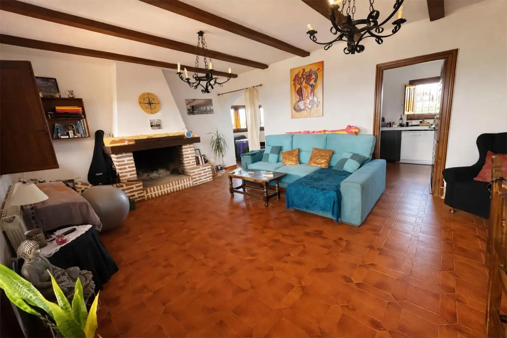 Habitación en Urbanización Serr Playa S1, 11, San Román de los Montes Sala de estar de Casa o chalet para compartir en San Román de los Montes con Calefacción, Jardín privado y Terraza