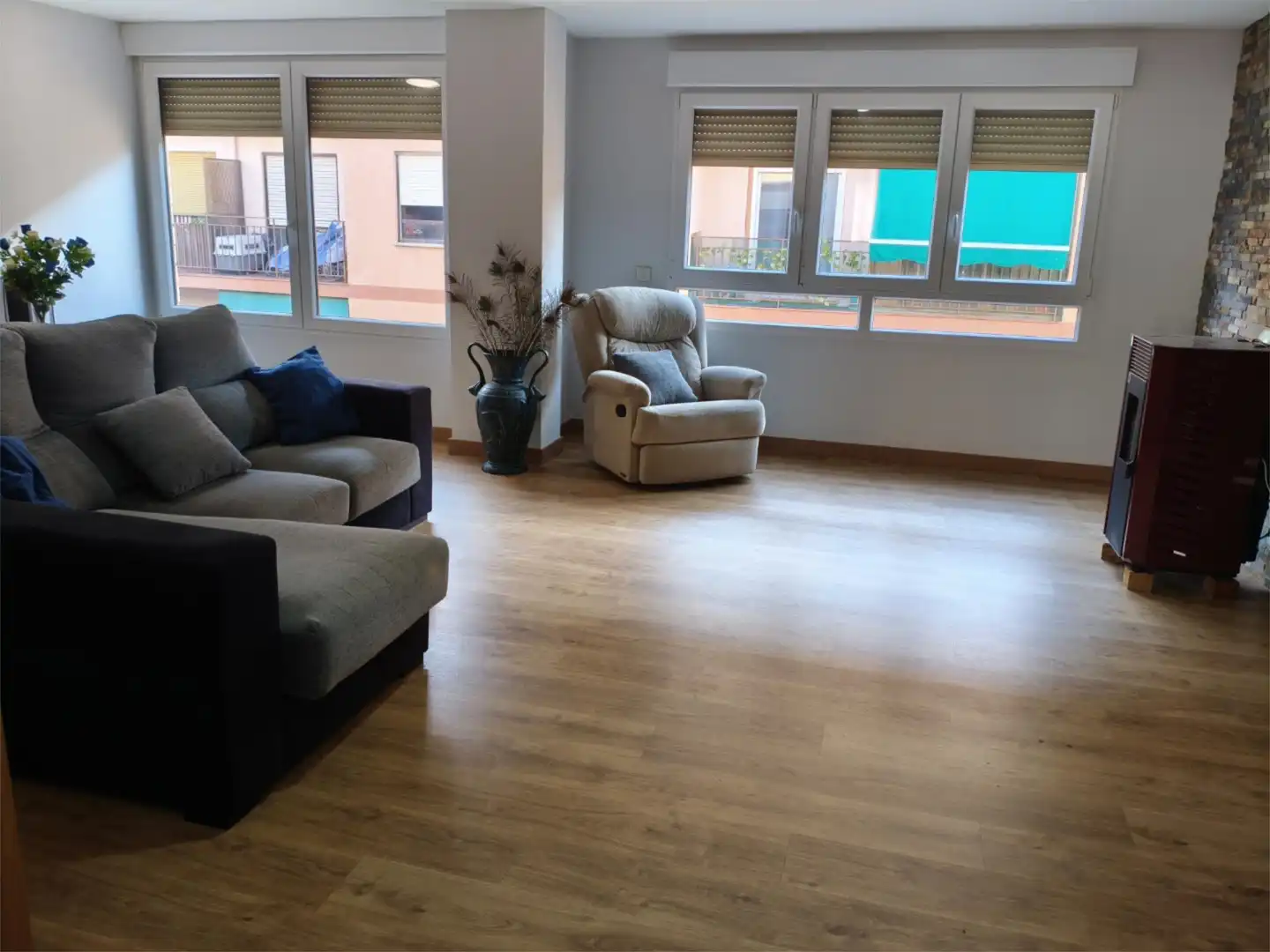 Wohnzimmer von Wohnung zum Verkauf in Biar mit Heizung, Parkett und Terrasse