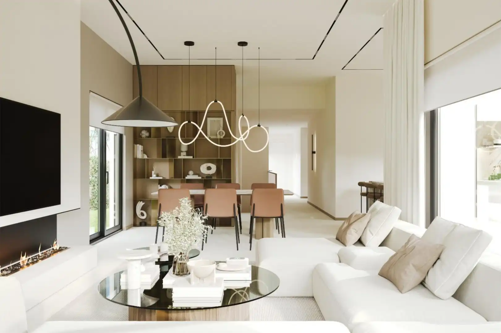 Sala de estar de Casa o chalet en venta en Vidreres con Aire acondicionado, Terraza y Piscina
