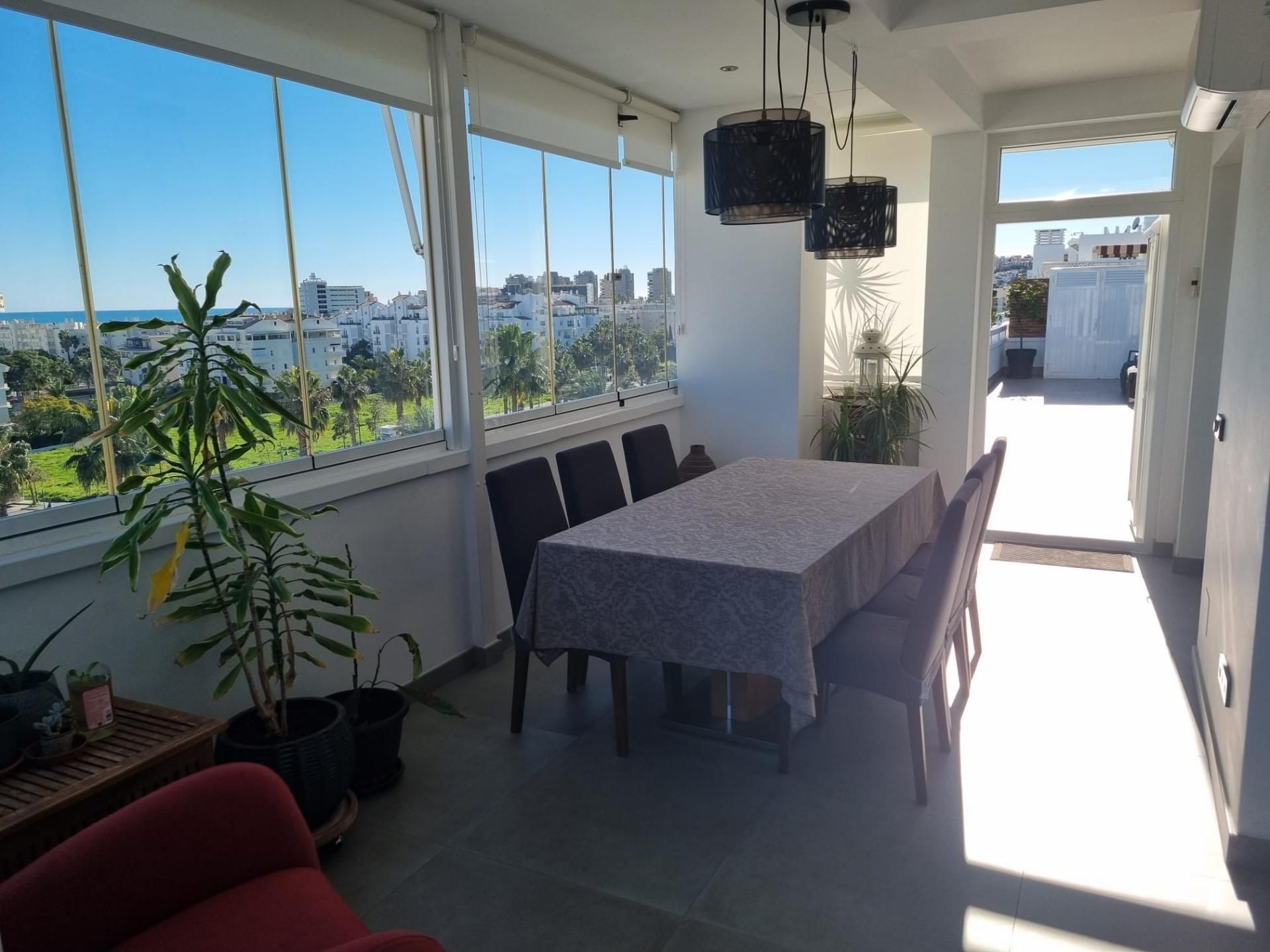 Dining room of Flat for rent in Torremolinos  with Air Conditioner, Heating and Private garden