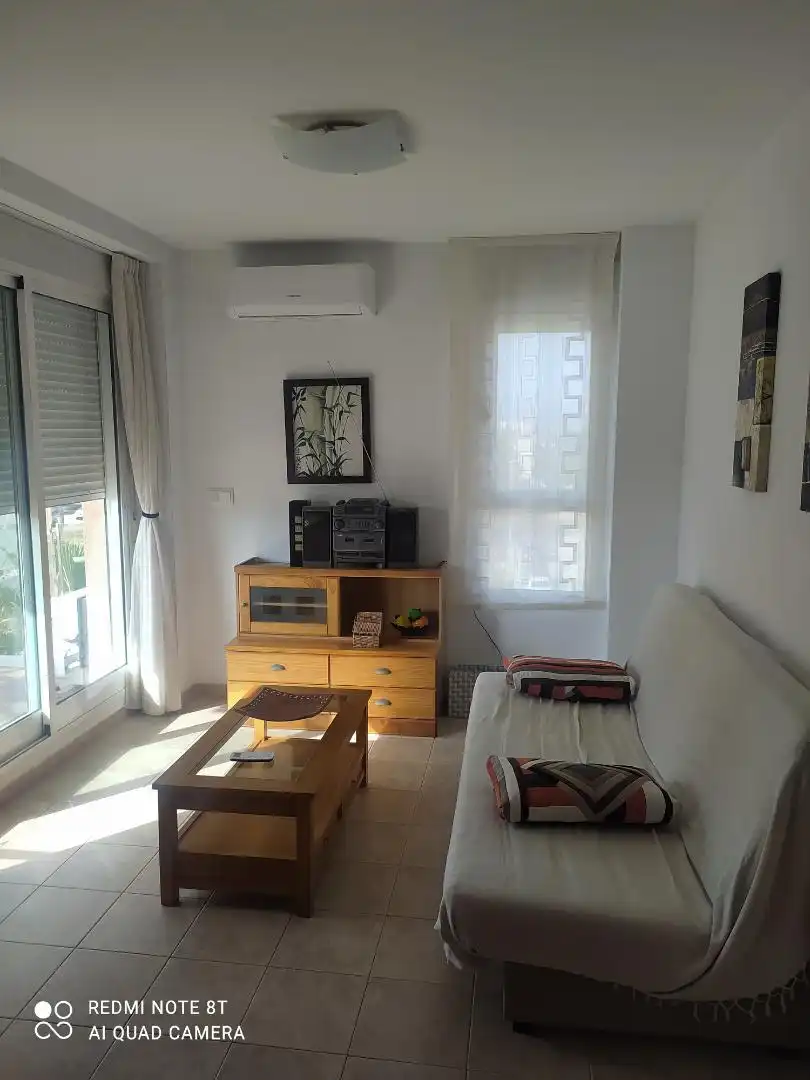 Apartamento de alquiler en Carrer d'Argelers, 20, Oliva Playa Sala de estar de Apartamento de alquiler en Oliva con Aire acondicionado, Calefacción y Terraza