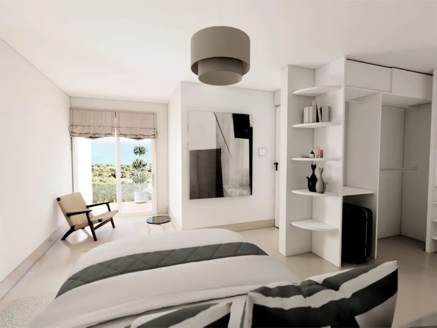 Casa o xalet en venda a Carrer Cardona, 11, Lloret Verd - Els Pinars Dormitori de Casa o xalet en venda en Lloret de Mar amb Aire condicionat, Parquet i Terrassa
