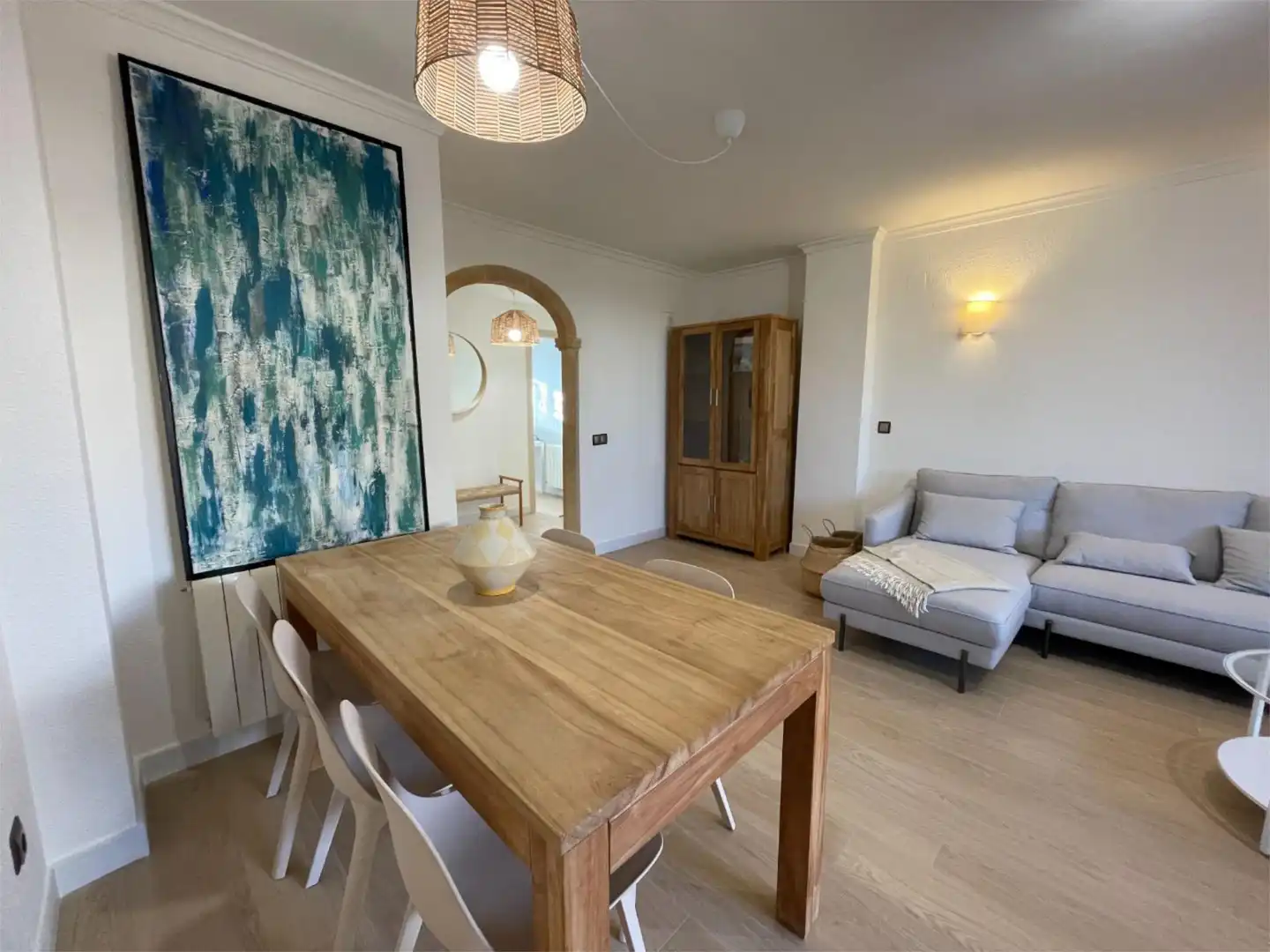 Comedor de Apartamento de alquiler en Jávea / Xàbia con Aire acondicionado, Calefacción y Jardín privado