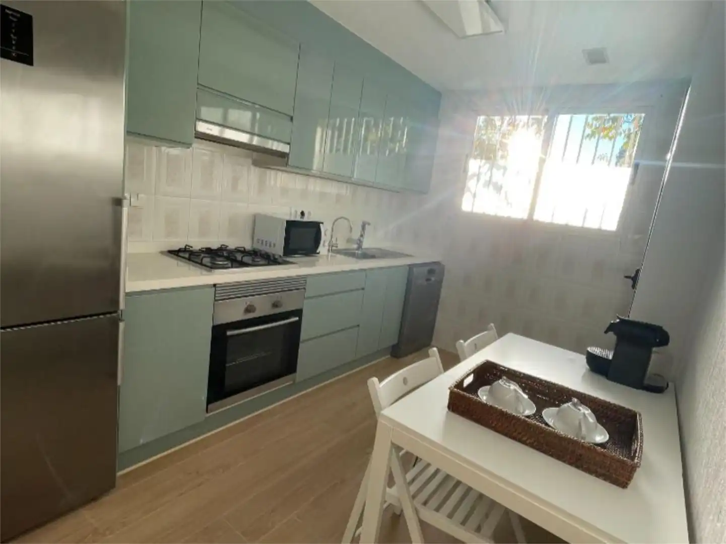 Cocina de Apartamento de alquiler en Jávea / Xàbia con Aire acondicionado, Calefacción y Jardín privado