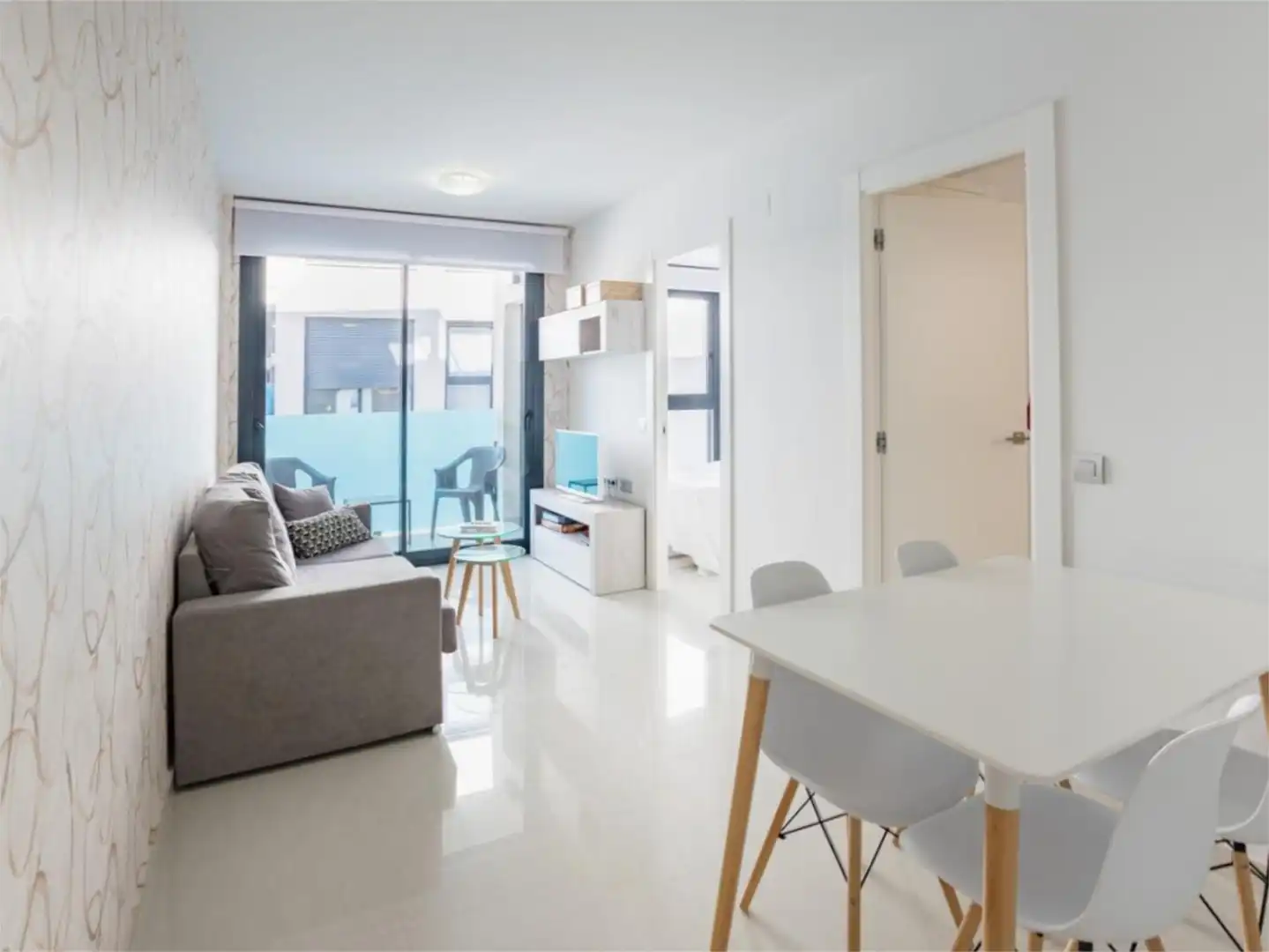 Flat for sale in Calle Maestro Francisco Casanovas, 51, Avenida Habaneras - Curva de Palangre Living room of Flat for sale in Torrevieja with Air Conditioner, Swimming Pool and Balcony