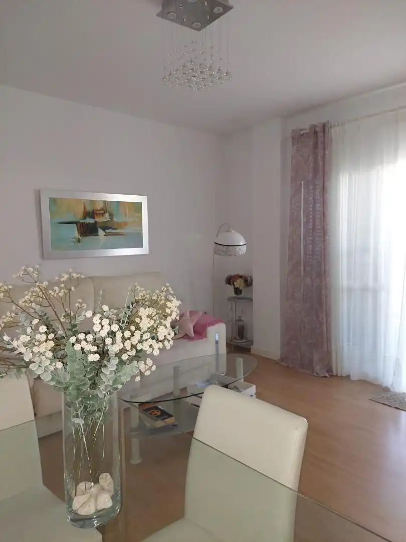 Living room of Apartments for sale in Chiclana de la Frontera  with Heating, Private garden and Parquet flooring