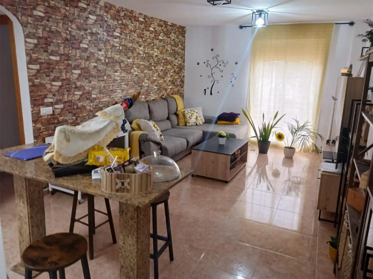 Flat for sale in Calle la Española, 40, Las Cabañuelas Living room of Flat for sale in Vícar with Air Conditioner