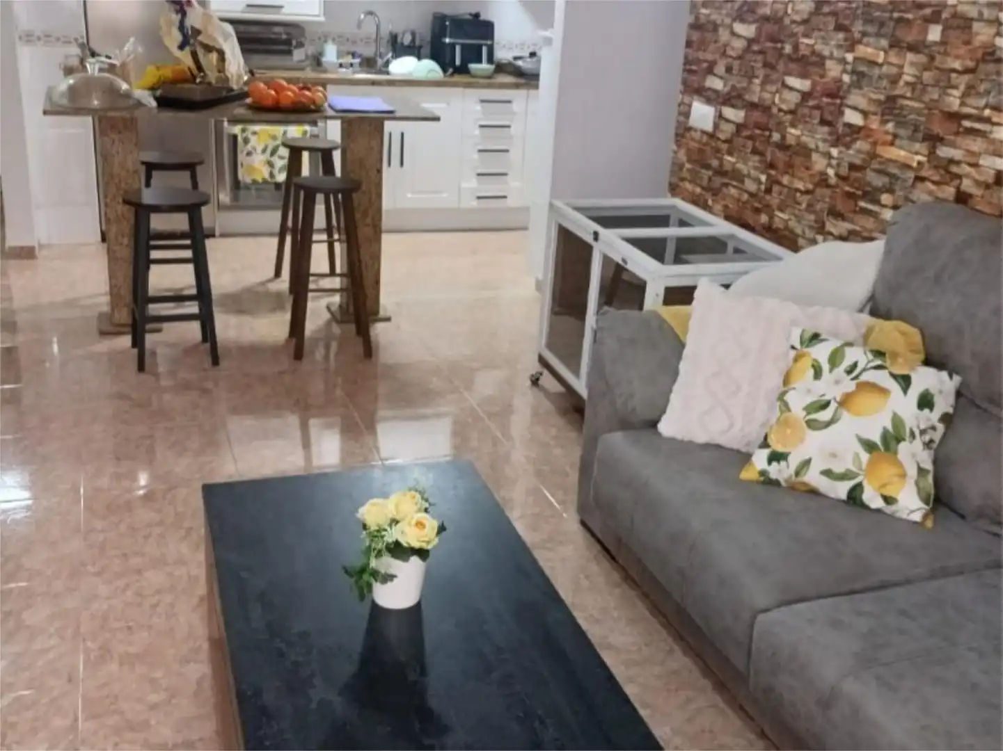 Flat for sale in Calle la Española, 40, Las Cabañuelas Living room of Flat for sale in Vícar with Air Conditioner