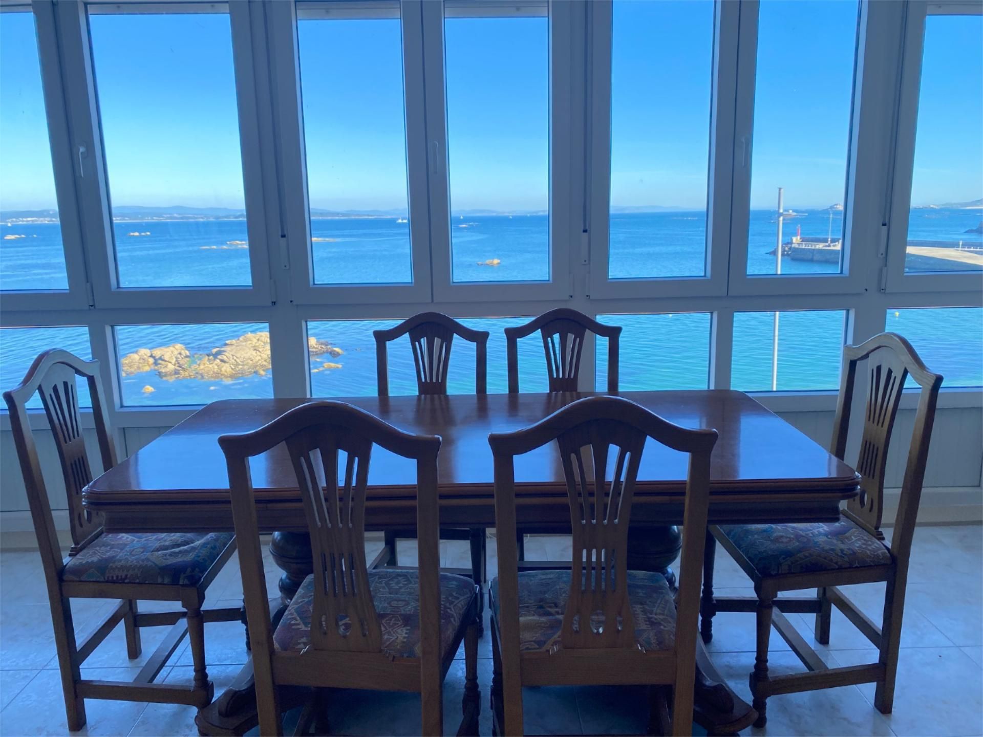 Esszimmer von Wohnung zur Miete in Ribeira mit Klimaanlage, Parkett und Terrasse