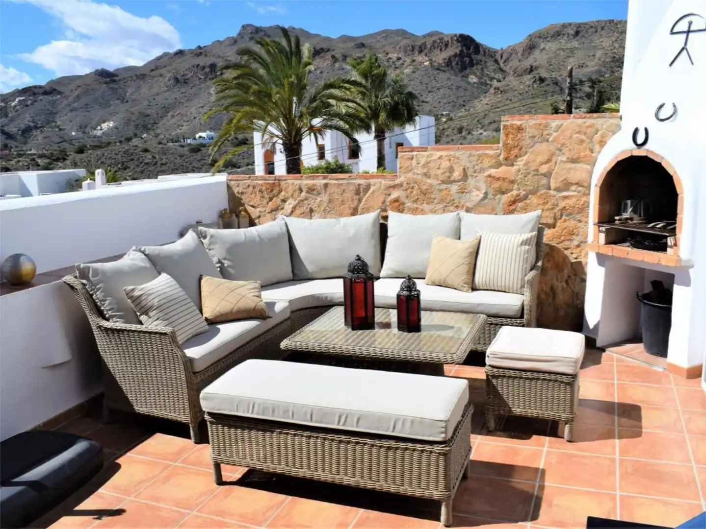 Houses for rent in Calle Eduardo Fajardo, 3, Vista de los Ángeles Terrace of Houses for rent in Mojácar with Air Conditioner, Heating and Private garden