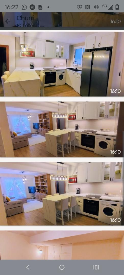 Cuina de Pis de lloguer en Oviedo  amb Calefacció, Parquet i Moblat