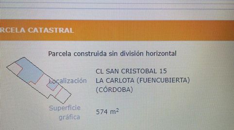 Foto 3 de Terreno en venta en Calle San Cristóbal, 12, La Carlota, Córdoba